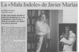 La "Mala índole" de Javier Mariás La "Mala índole" de Javier Mariás