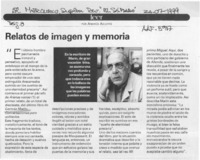 Relatos de imagen y memoria Relatos de imagen y memoria