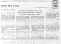 Germán Marín al Nobel. Germán Marín al Nobel.