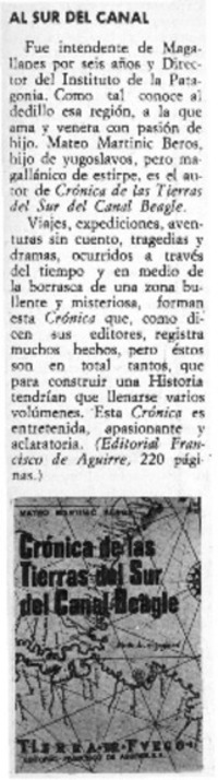 Al sur del canal. Al sur del canal.