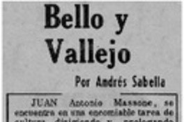 Bello y Vallejo Bello y Vallejo