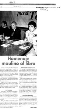 Homenaje maulino al libro Homenaje maulino al libro