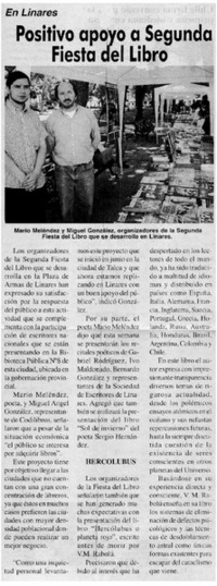 Positivo apoyo a Segunda Feria del Libro Positivo apoyo a Segunda Feria del Libro