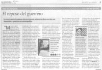 El reposo del guerrero El reposo del guerrero