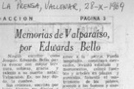 Memorias de Valparaíso por Edwards Bello Memorias de Valparaíso por Edwards Bello