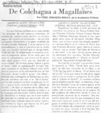 De Colchagua a Magallanes De Colchagua a Magallanes