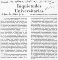 Inquietudes universitarias Inquietudes universitarias