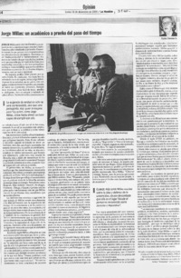Jorge Millas: un académico a prueba del paso del tiempo Jorge Millas: un académico a prueba del paso del tiempo