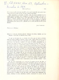 Gabriela Mistral's religious sensibility Gabriela Mistral's religious sensibility