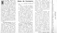 Guía de lectores. Guía de lectores.