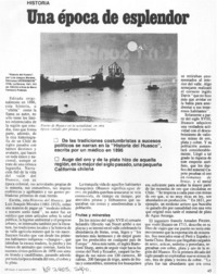 Una época de esplendor Una época de esplendor
