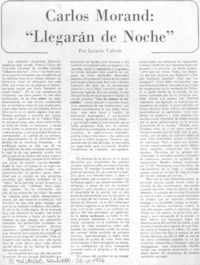 Llegarán de noche Llegarán de noche