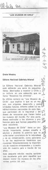Los Museos de Chile. Los Museos de Chile.