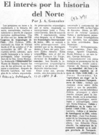 El interés por la historia del norte El interés por la historia del norte