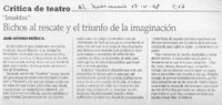 Bichos al rescate y el triunfo de la imaginación Bichos al rescate y el triunfo de la imaginación