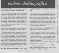 Fichero bibliográfico Fichero bibliográfico