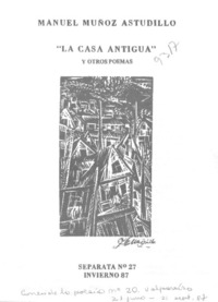Palabras para "La Casa antigua" y otros poemas -- Palabras para "La Casa antigua" y otros poemas --