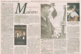 Desmitificar al maestro Desmitificar al maestro