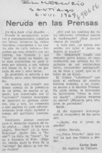 Neruda en las prensas. Neruda en las prensas.