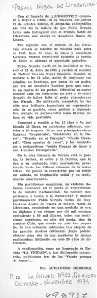 Premio Nobel de Literatura" Premio Nobel de Literatura"