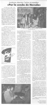 Por la senda de Neruda Por la senda de Neruda