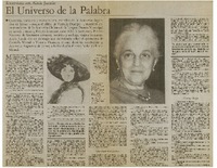 El universo de la palabra El universo de la palabra