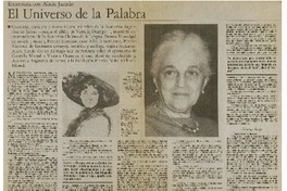 El universo de la palabra El universo de la palabra
