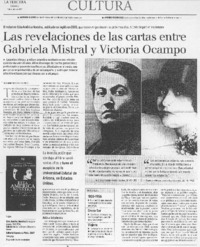 Las revelaciones de las cartas entre Gabriela Mistral y Victoria Ocampo Las revelaciones de las cartas entre Gabriela Mistral y Victoria Ocampo