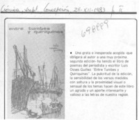 Entre tumbes y quiriquinas. Entre tumbes y quiriquinas.