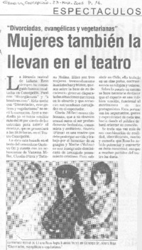 Mujeres también la llevan en el teatro Mujeres también la llevan en el teatro