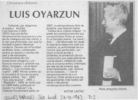 Luis Oyarzún Luis Oyarzún