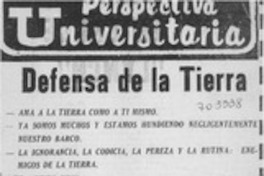 Defensa de la tierra Defensa de la tierra