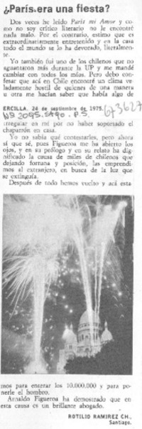París era una fiesta? París era una fiesta?