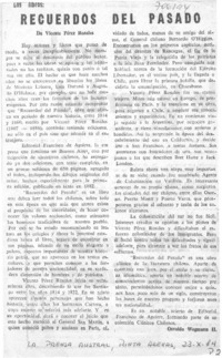 Recuerdos del pasado Recuerdos del pasado