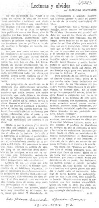 Lecturas y olvidos Lecturas y olvidos