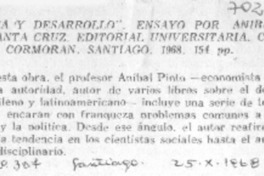 Política y desarrollo. Política y desarrollo.