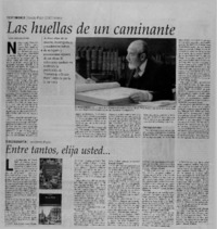 Las huellas de un caminante Las huellas de un caminante