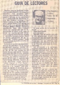 Guía de lectores Guía de lectores