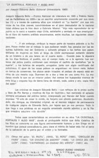 "La Quintrala, Portales y algo más" "La Quintrala, Portales y algo más"