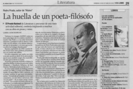 La huella de un poeta-filósofo La huella de un poeta-filósofo