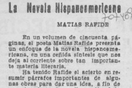 La novela hispanoamericana La novela hispanoamericana
