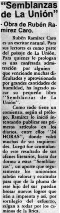 Semblanzas de la unión". Semblanzas de la unión".