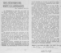 Tres escritores del norte galardonados Tres escritores del norte galardonados
