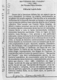 Recuerdos del pasado Recuerdos del pasado