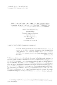 Santa María en la literatura Santa María en la literatura