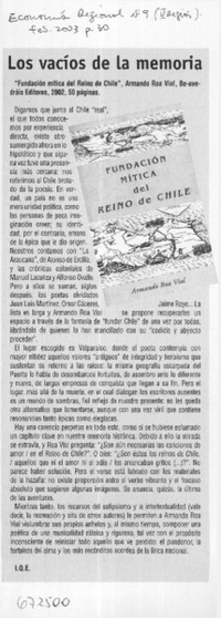 Los vacíos de la memoria Los vacíos de la memoria
