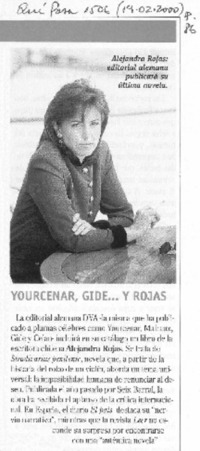 Yourcenas, Gide... y Rojas Yourcenas, Gide... y Rojas