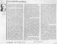 La tradición poética La tradición poética