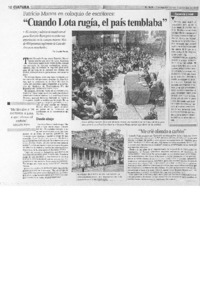 "Cuando Lota rugía, el país temblaba" "Cuando Lota rugía, el país temblaba"