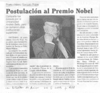 Postulación al Premio Nobel Postulación al Premio Nobel